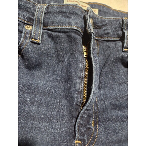 Levi's Women's 725 High Rise Bootcut Jeans Tag Size 33x32 Blue Denim - Picture 6 of 13